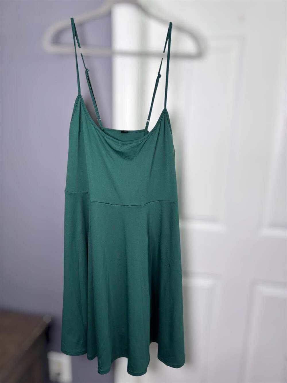 SHEIN Curve Hunter Green Strappy A Line Dress 3X